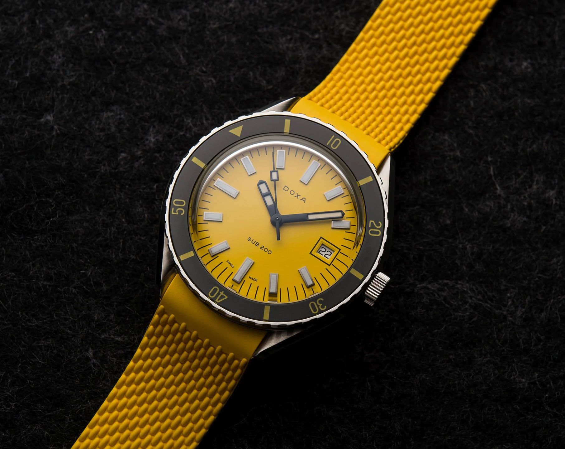 Doxa SUB 200 Divingstar Yellow Dial 42 mm Automatic Watch For Men - 4