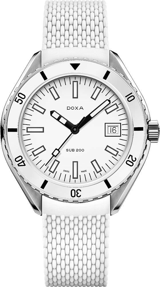 Doxa Whitepearl 42 mm Watch in White Dial For Men - 1