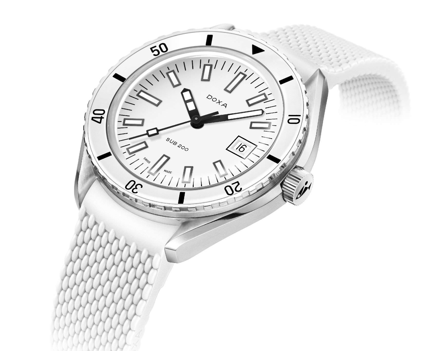 Doxa Whitepearl 42 mm Watch in White Dial For Men - 2