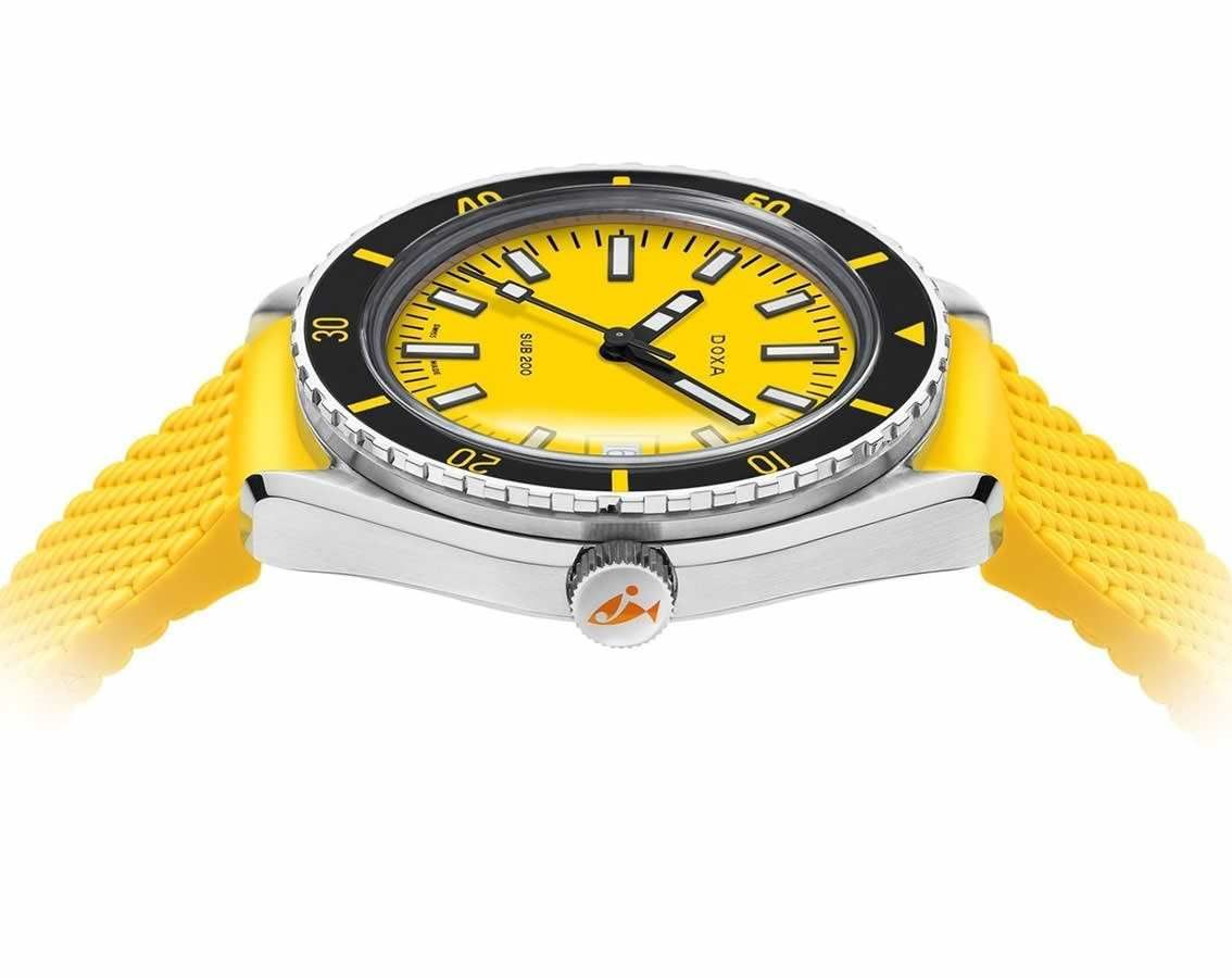Doxa SUB 200 Divingstar Yellow Dial 42 mm Automatic Watch For Men - 2
