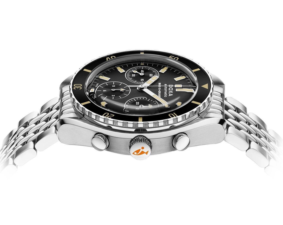 Doxa SUB 200 C-GRAPH Sharkhunter Black Dial 45 mm Automatic Watch For Men - 3