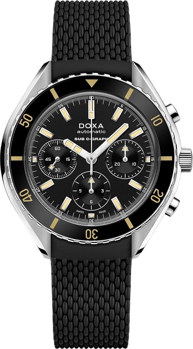 Doxa SUB 200 C-GRAPH Sharkhunter Black Dial 45 mm Automatic Watch For Men - 1