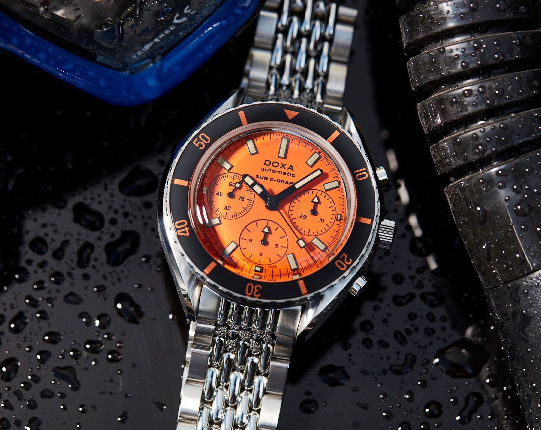Doxa SUB 200 C-GRAPH Professional Orange Dial 45 mm Automatic Watch For Men - 6