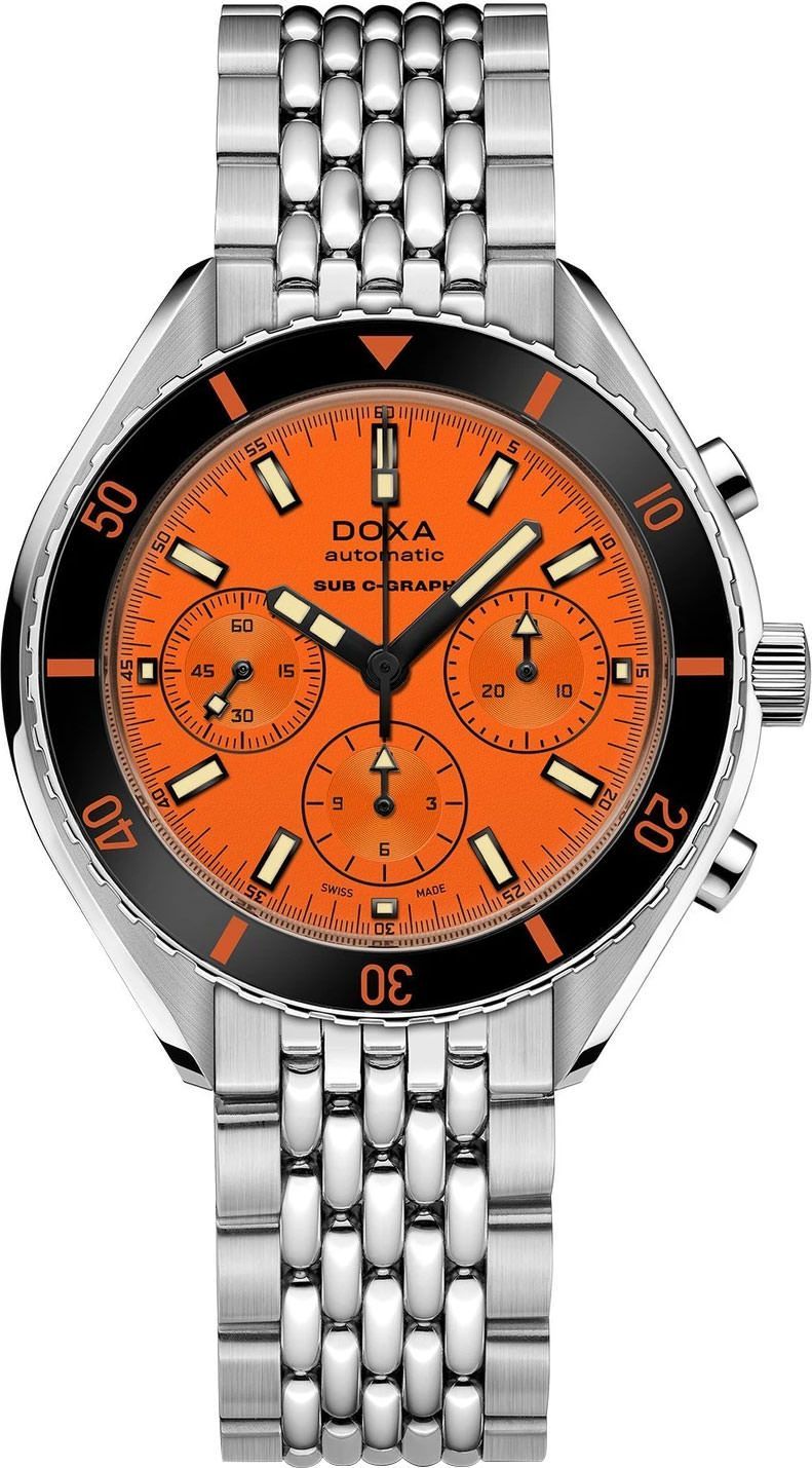 Doxa SUB 200 C-GRAPH Professional Orange Dial 45 mm Automatic Watch For Men - 1