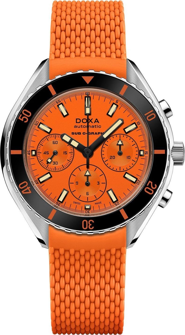 Doxa SUB 200 C-GRAPH Professional Orange Dial 45 mm Automatic Watch For Men - 1