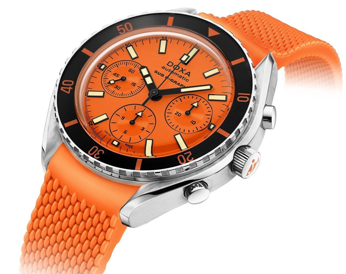 Doxa SUB 200 C-GRAPH Professional Orange Dial 45 mm Automatic Watch For Men - 2