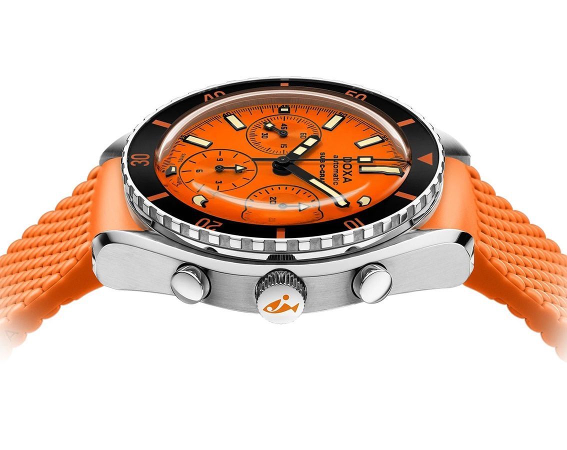 Doxa SUB 200 C-GRAPH Professional Orange Dial 45 mm Automatic Watch For Men - 3