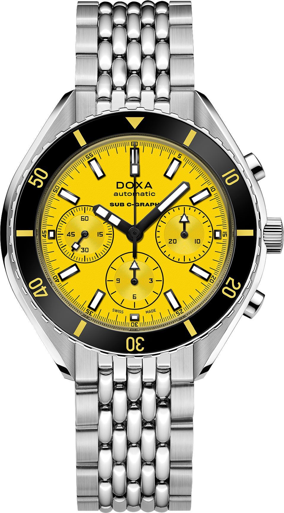 Doxa SUB 200 C-GRAPH Divingstar Yellow Dial 45 mm Automatic Watch For Men - 1