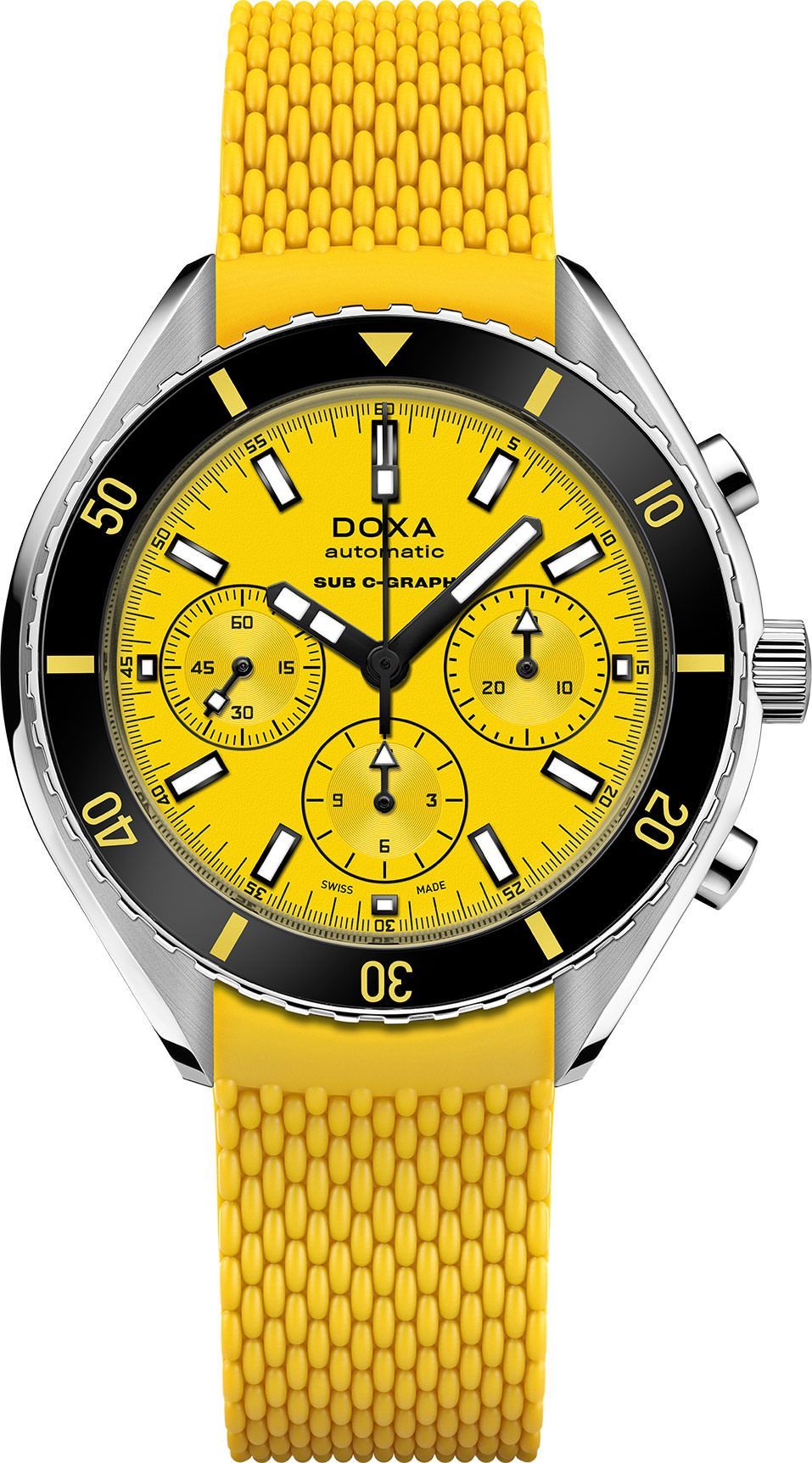 Doxa SUB 200 C-GRAPH Divingstar Yellow Dial 45 mm Automatic Watch For Men - 1