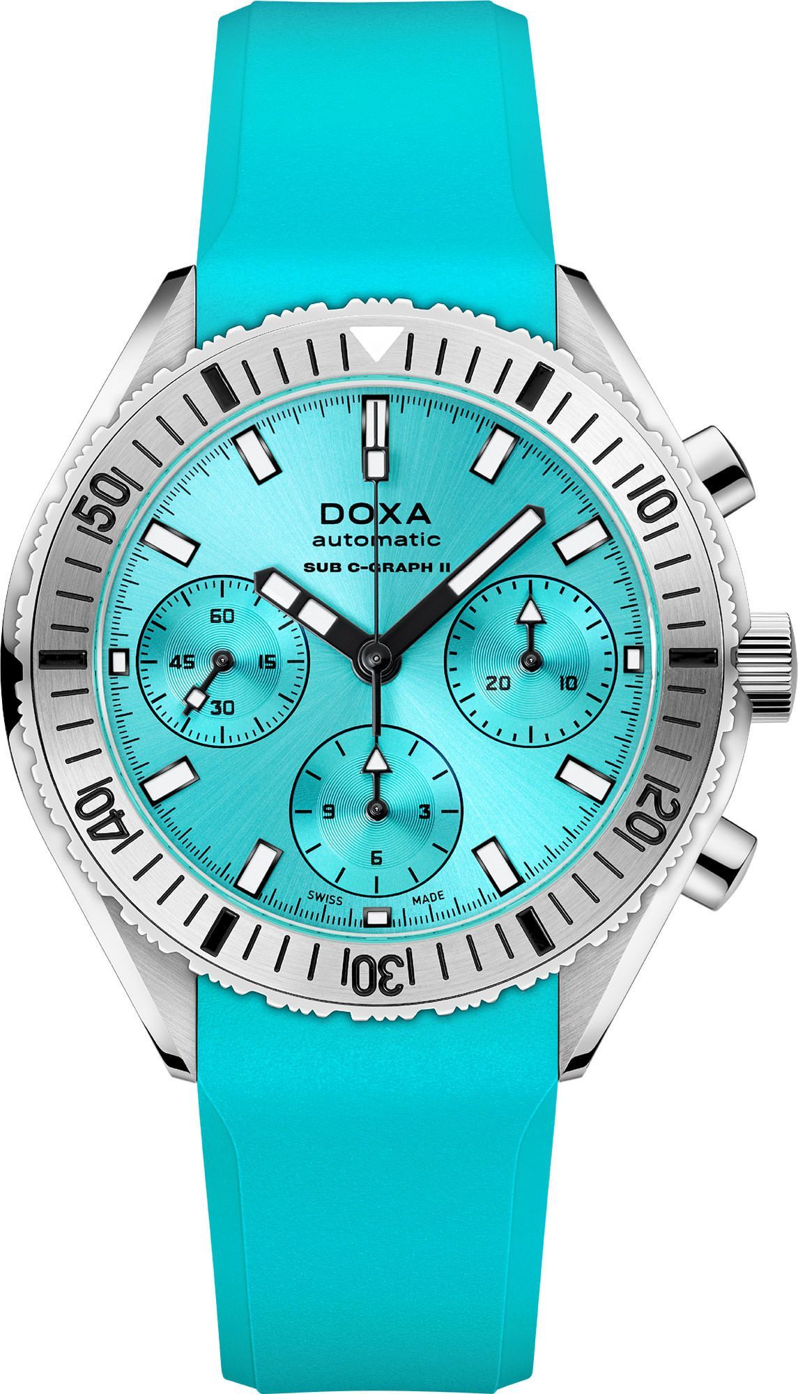 Doxa SUB 200 C-GRAPH II Aquamarine Turquoise Dial 42 mm Automatic Watch For Men - 1