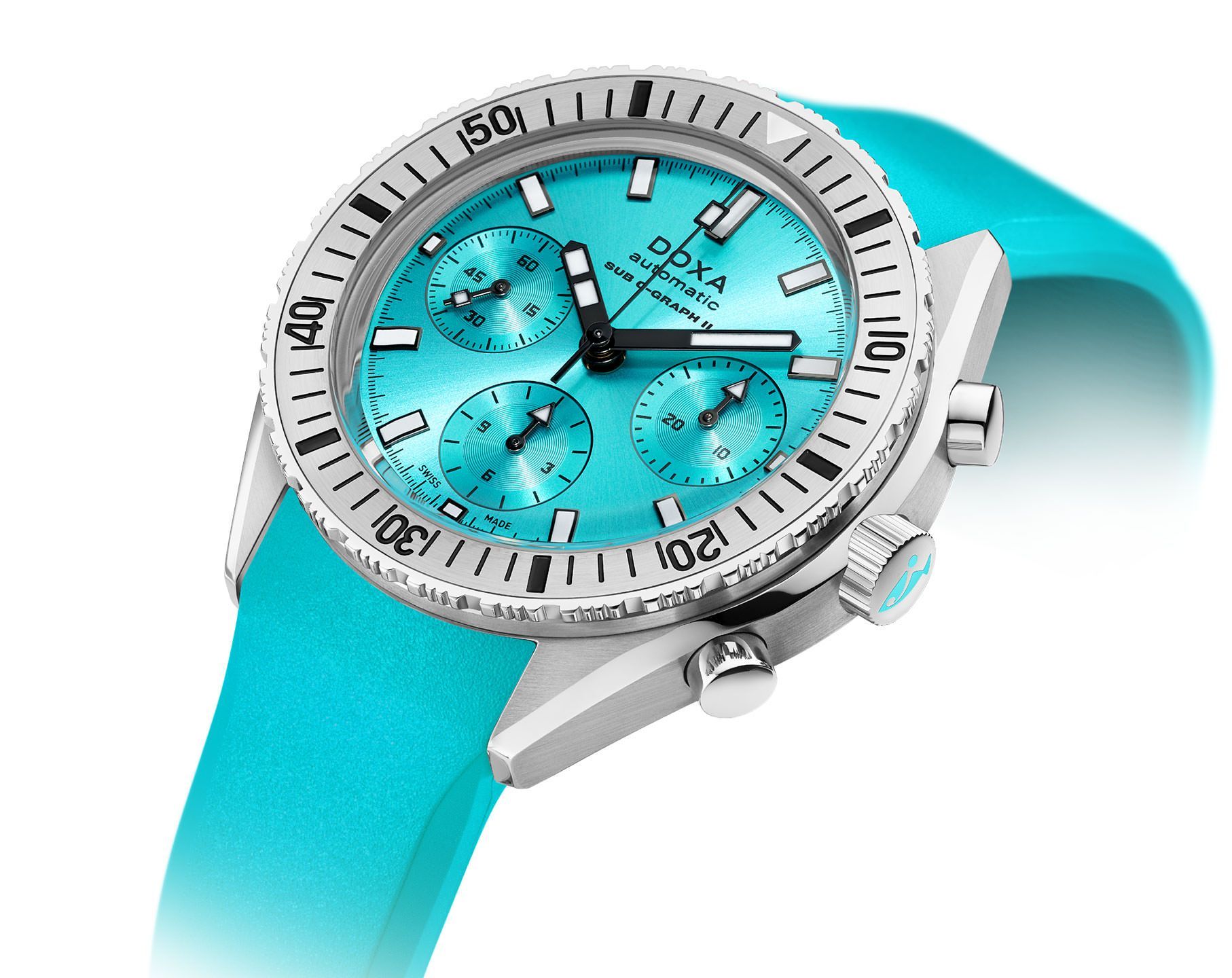 Doxa SUB 200 C-GRAPH II Aquamarine Turquoise Dial 42 mm Automatic Watch For Men - 2