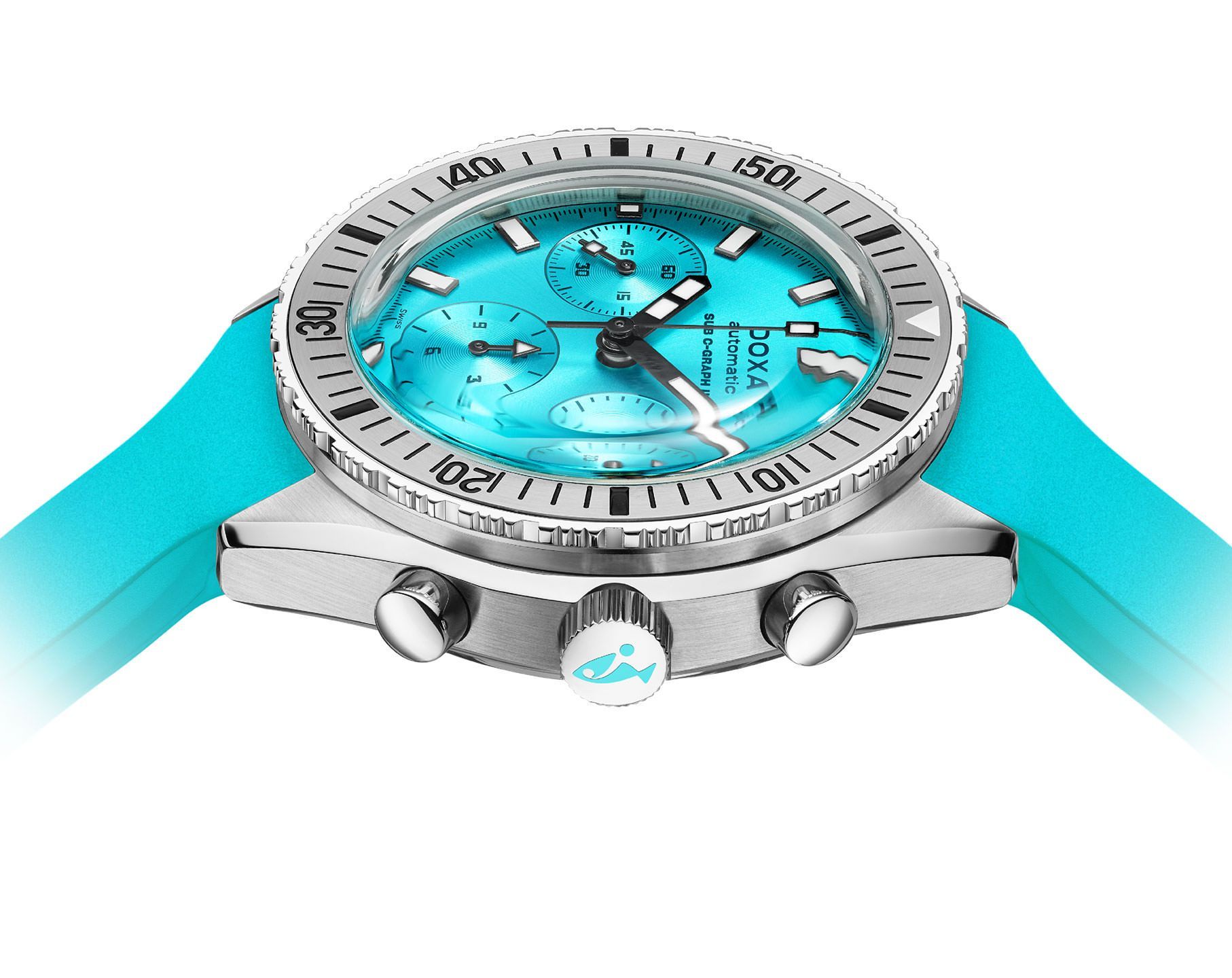 Doxa SUB 200 C-GRAPH II Aquamarine Turquoise Dial 42 mm Automatic Watch For Men - 3