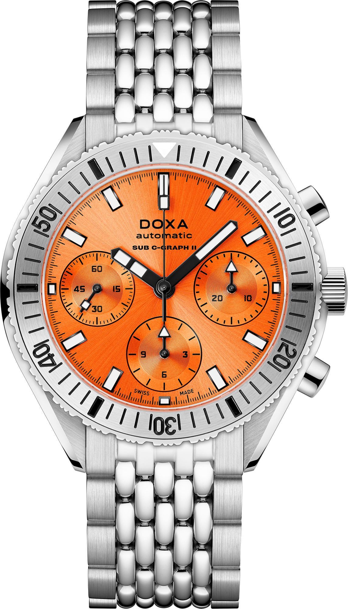 Doxa SUB 200 C-GRAPH II Professional Orange Dial 42 mm Automatic Watch For Men - 1