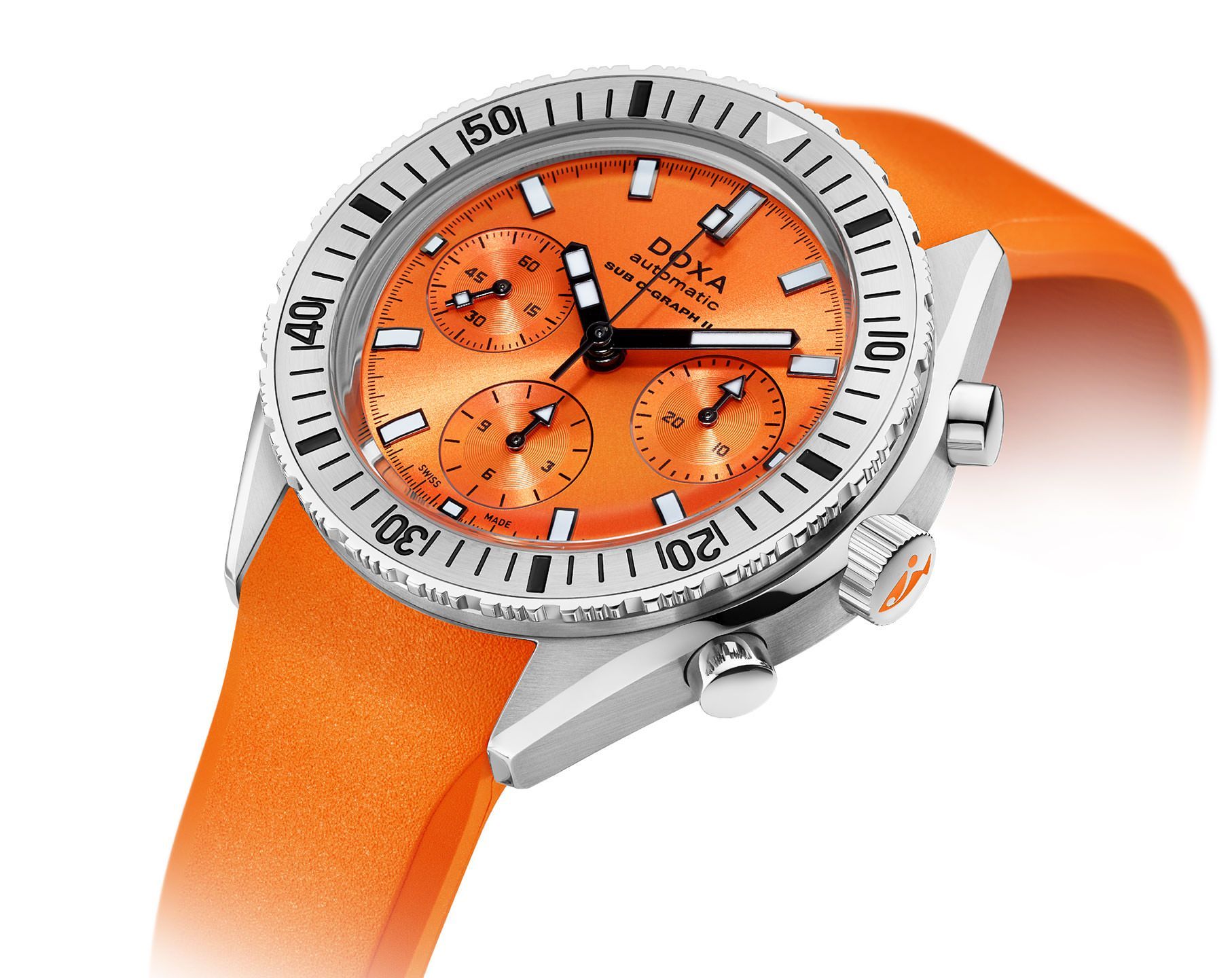 Doxa SUB 200 C-GRAPH II Professional Orange Dial 42 mm Automatic Watch For Men - 2