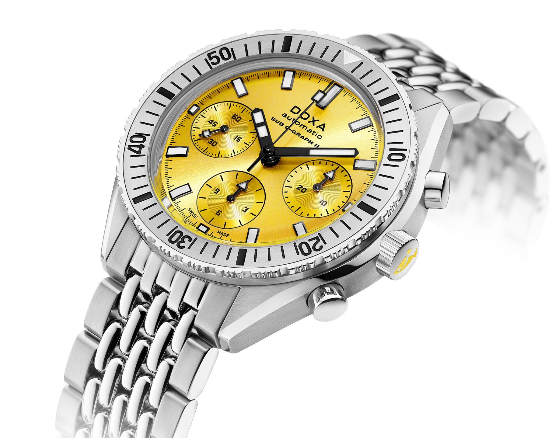 Doxa SUB 200 C-GRAPH II Divingstar Yellow Dial 42 mm Automatic Watch For Men - 2