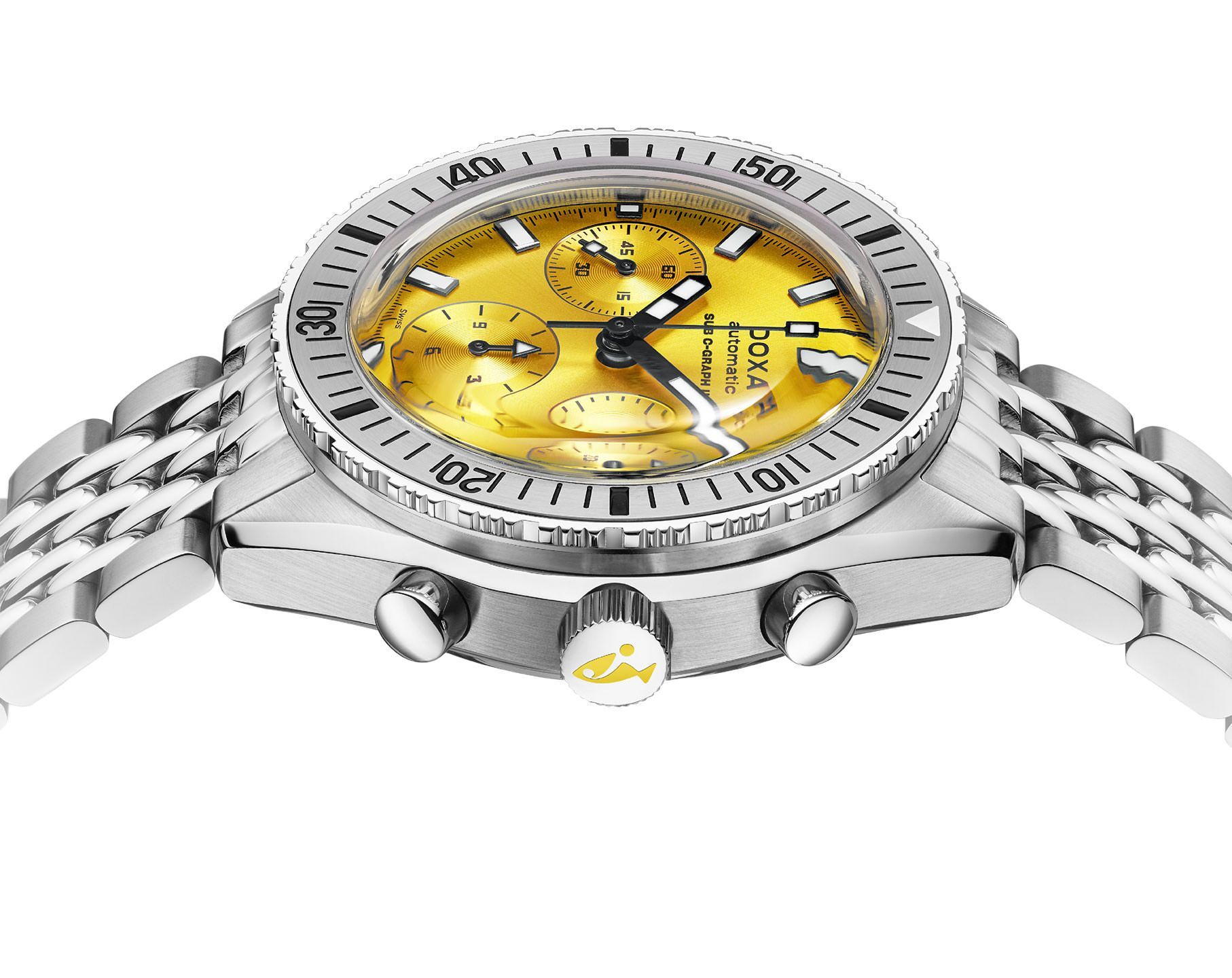 Doxa SUB 200 C-GRAPH II Divingstar Yellow Dial 42 mm Automatic Watch For Men - 3