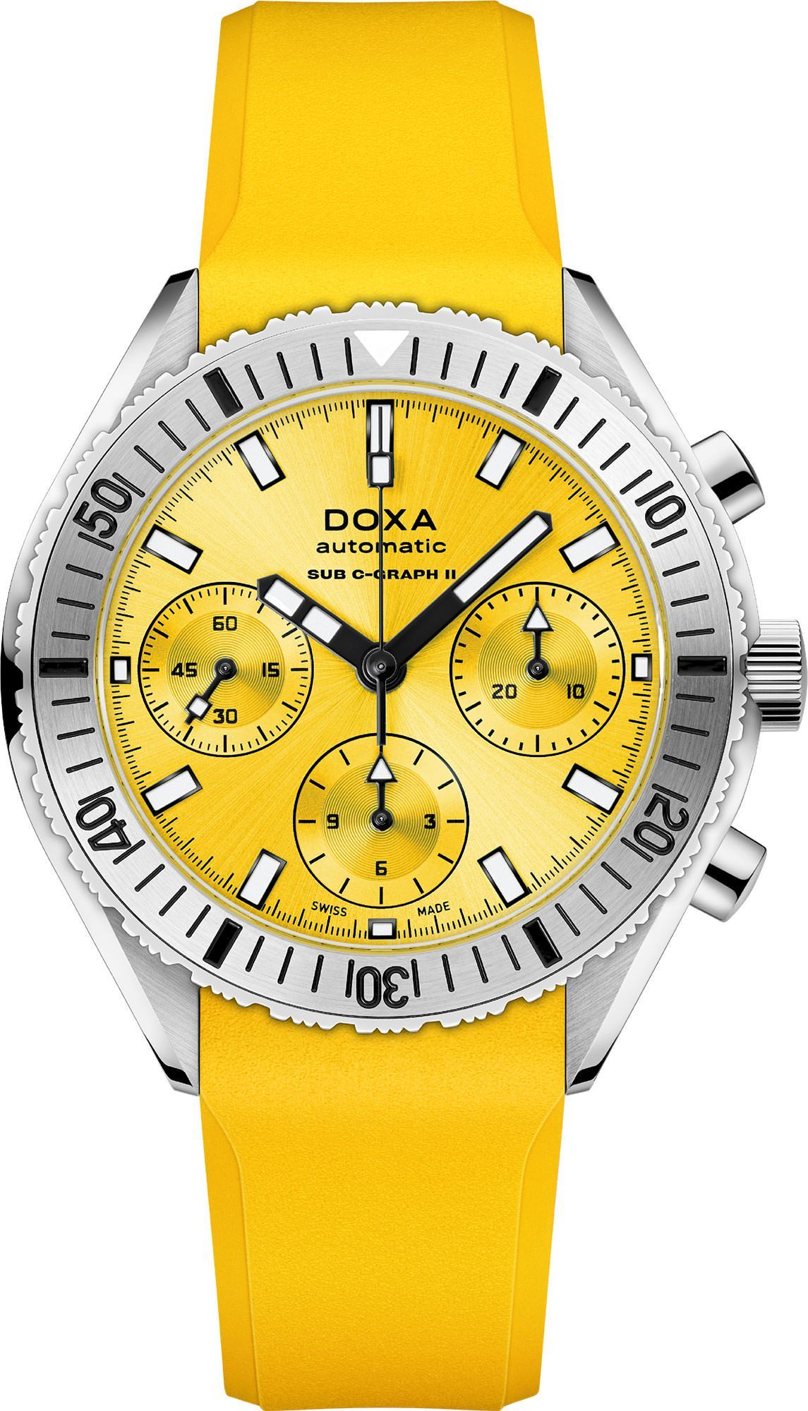 Doxa SUB 200 C-GRAPH II Divingstar Yellow Dial 42 mm Automatic Watch For Men - 1