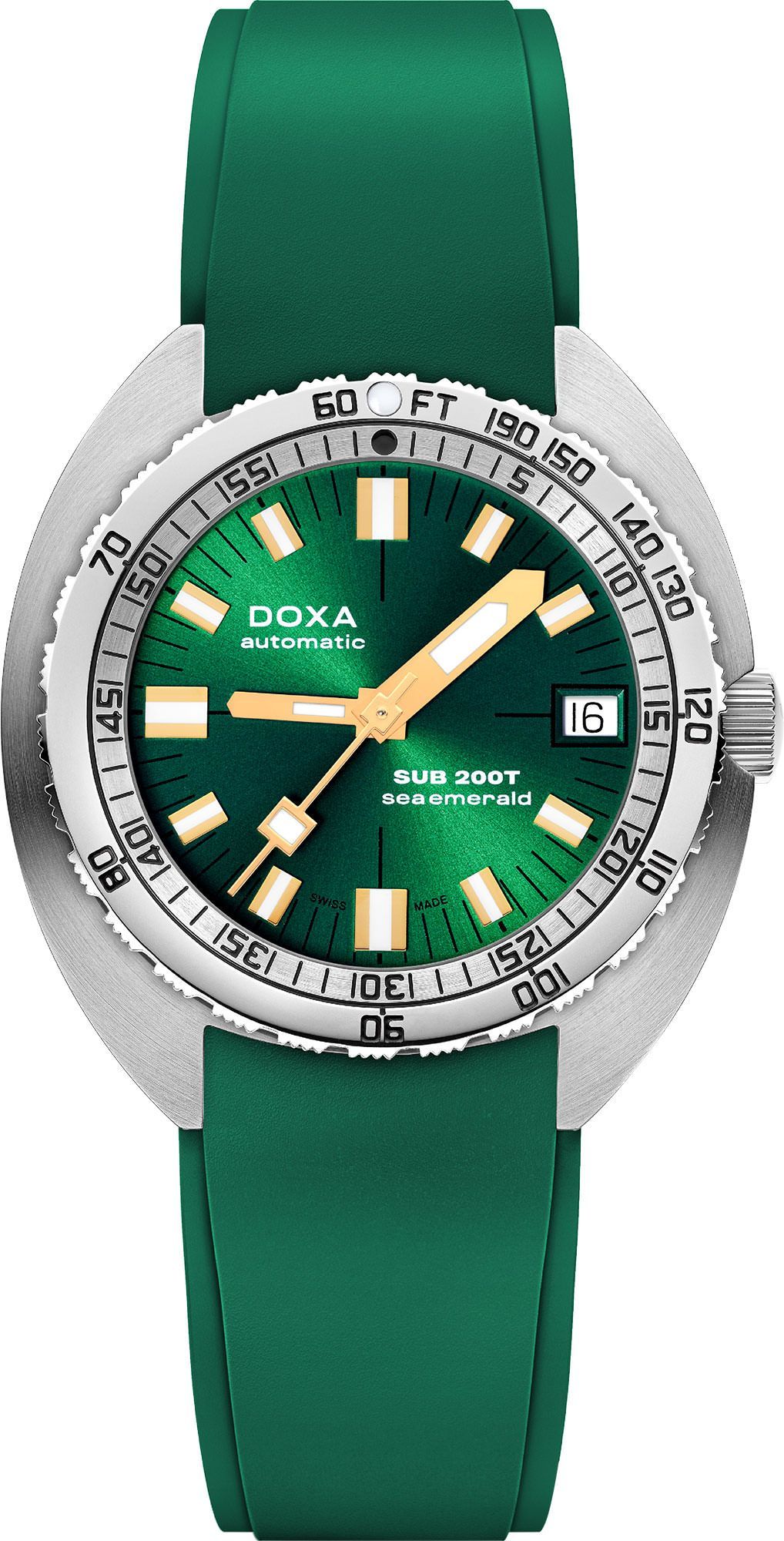 Doxa SUB 200T Sea Emerald Green Dial 39 mm Automatic Watch For Men - 1