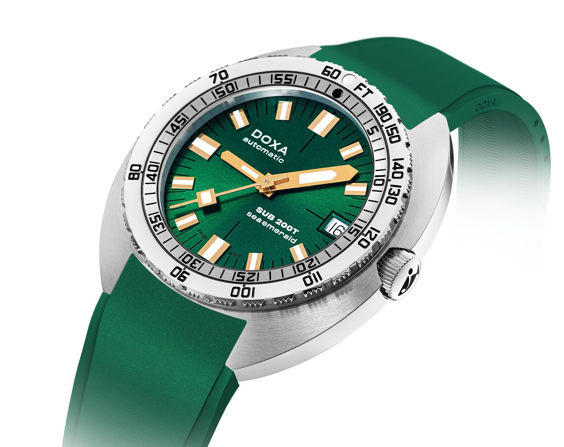 Doxa SUB 200T Sea Emerald Green Dial 39 mm Automatic Watch For Men - 9