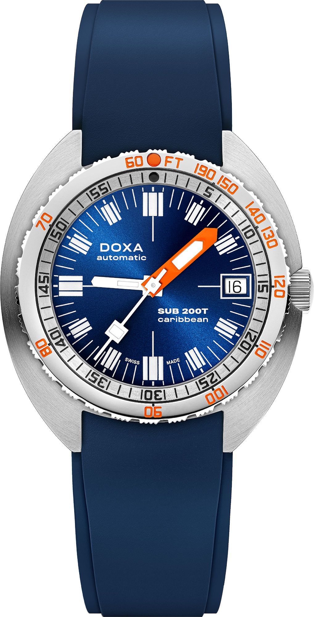 Doxa SUB 200T Caribbean Blue Dial 39 mm Automatic Watch For Men - 1
