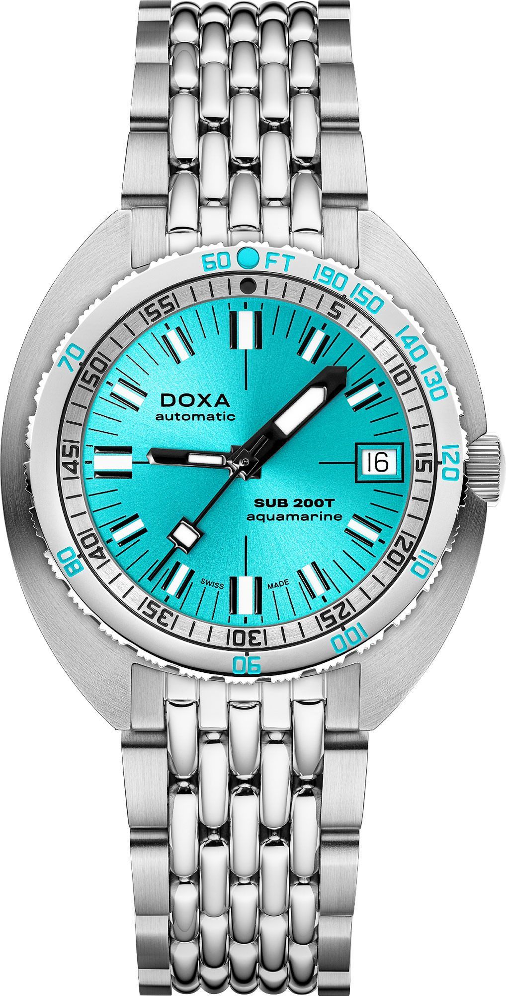 Doxa SUB 200T Aquamarine Blue Dial 39 mm Automatic Watch For Men - 1