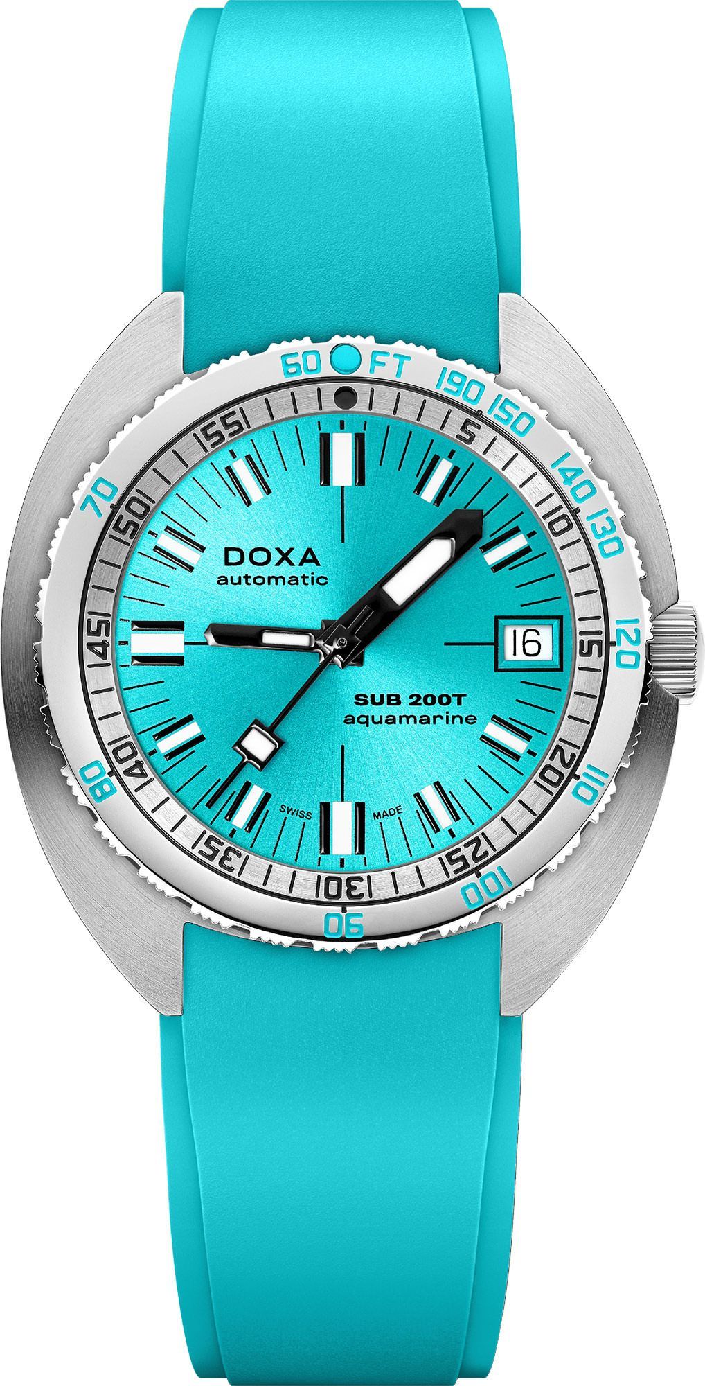 Doxa SUB 200T Aquamarine Blue Dial 39 mm Automatic Watch For Men - 1