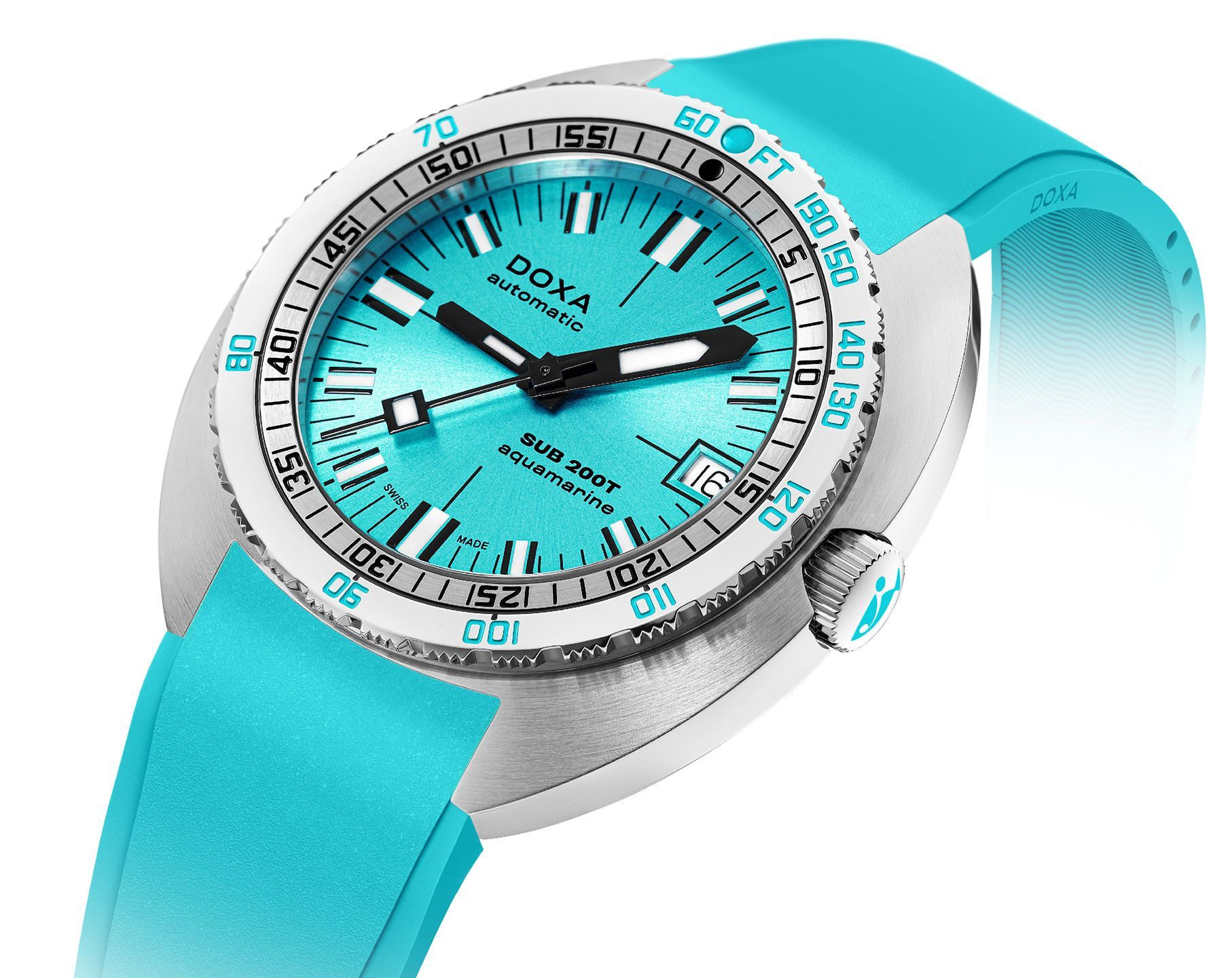 Doxa SUB 200T Aquamarine Blue Dial 39 mm Automatic Watch For Men - 7