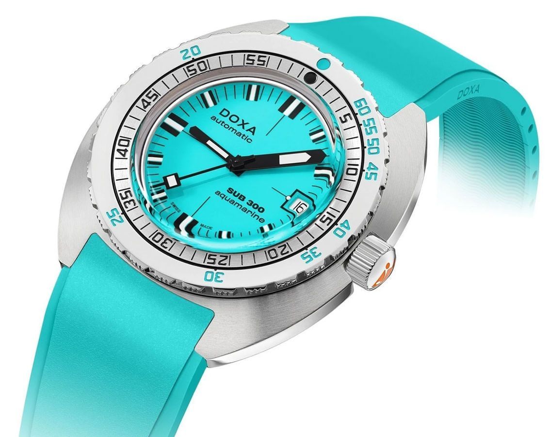 Doxa SUB 300 Aquamarine Turquoise Dial 42.5 mm Automatic Watch For Men - 3