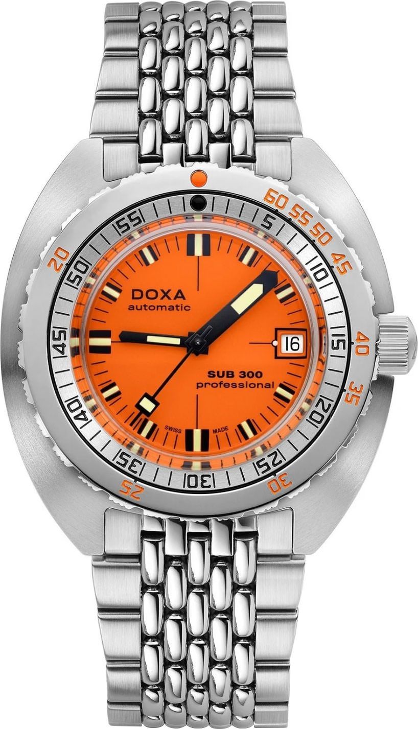 Doxa Professional 42.5 mm Watch in Orange Dial For Men - 1