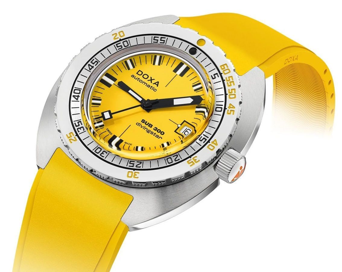 Doxa SUB 300 Divingstar Yellow Dial 42.5 mm Automatic Watch For Men - 3