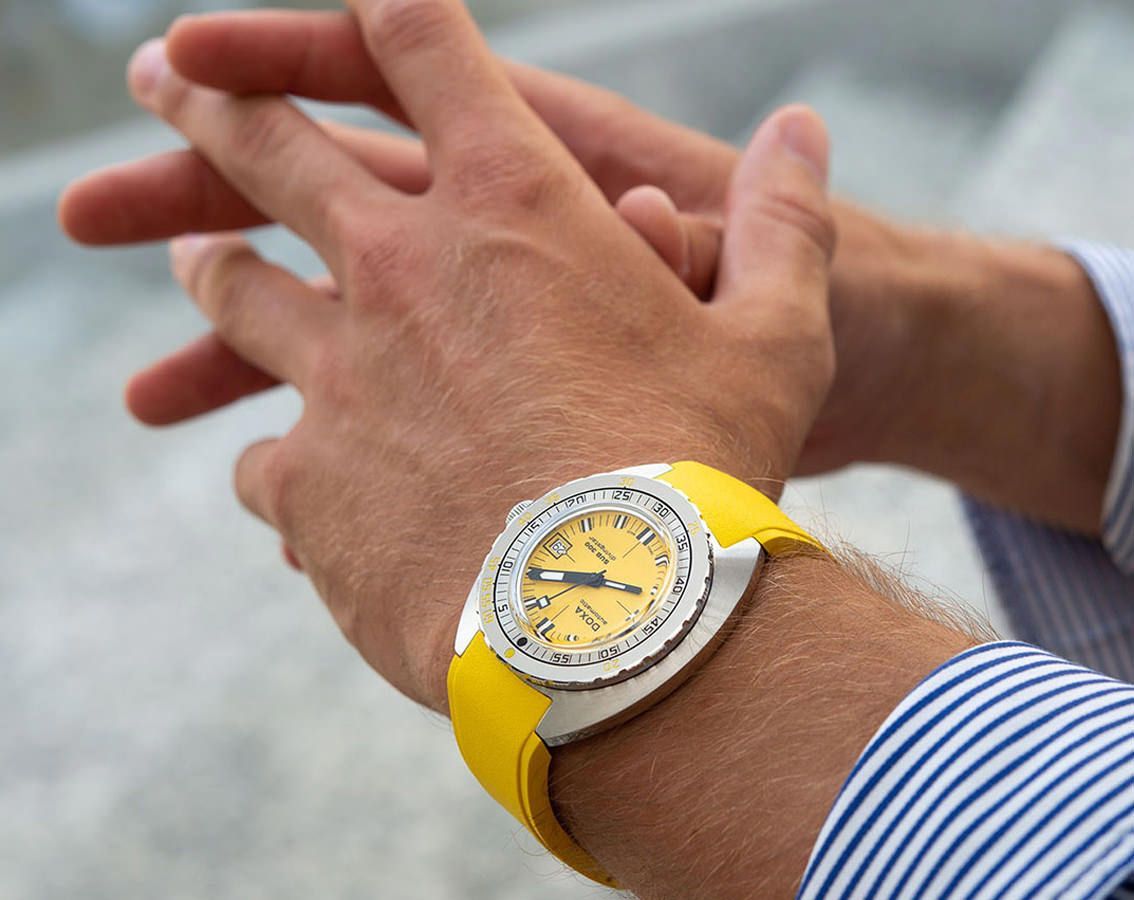 Doxa SUB 300 Divingstar Yellow Dial 42.5 mm Automatic Watch For Men - 5