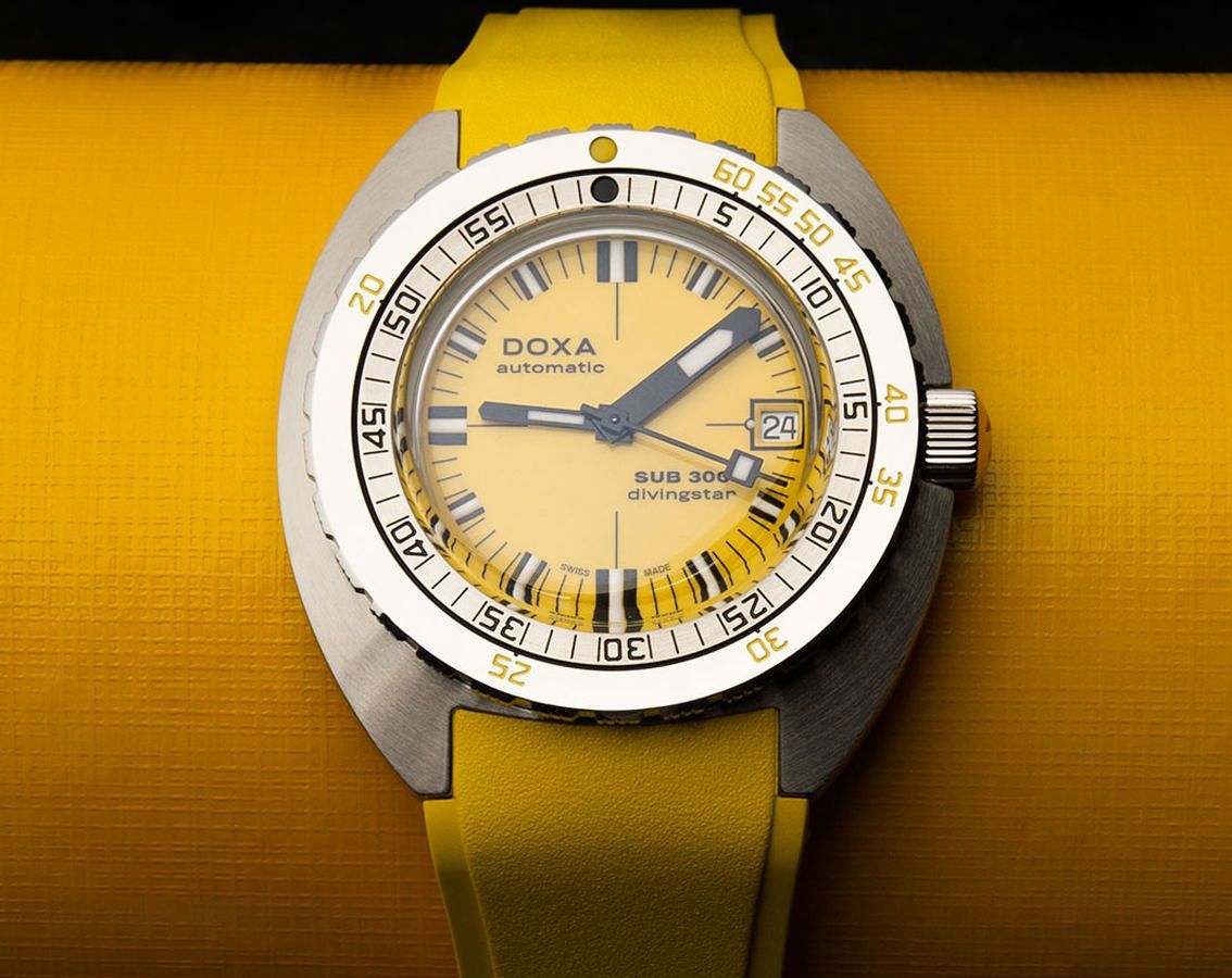 Doxa SUB 300 Divingstar Yellow Dial 42.5 mm Automatic Watch For Men - 6