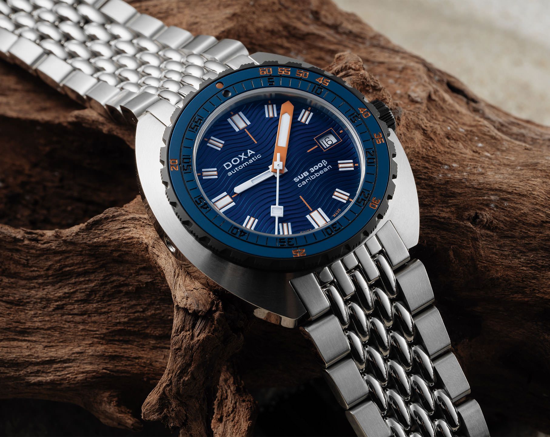 Doxa SUB 300 Beta Caribbean Blue Dial 42.5 mm Automatic Watch For Men - 4