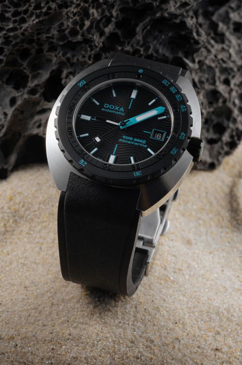 Doxa SUB 300 Beta Aquamarine Black Dial 42.5 mm Automatic Watch For Men - 7