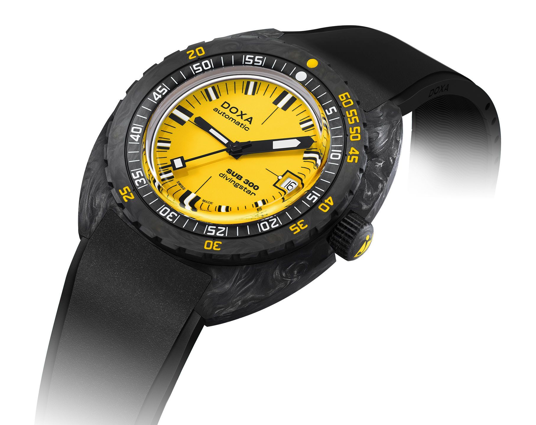 Doxa SUB 300 Carbon Divingstar Yellow Dial 42.5 mm Automatic Watch For Men - 9
