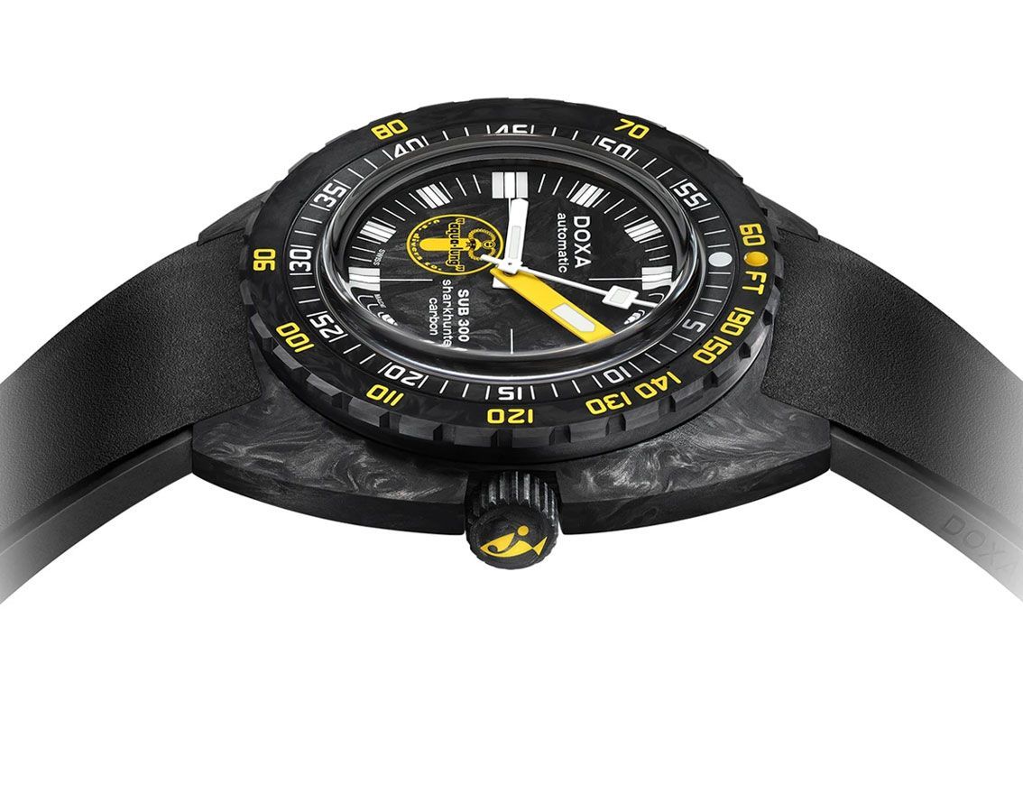 Doxa Sharkhunter 42.5 mm Watch in Black Dial For Men - 3