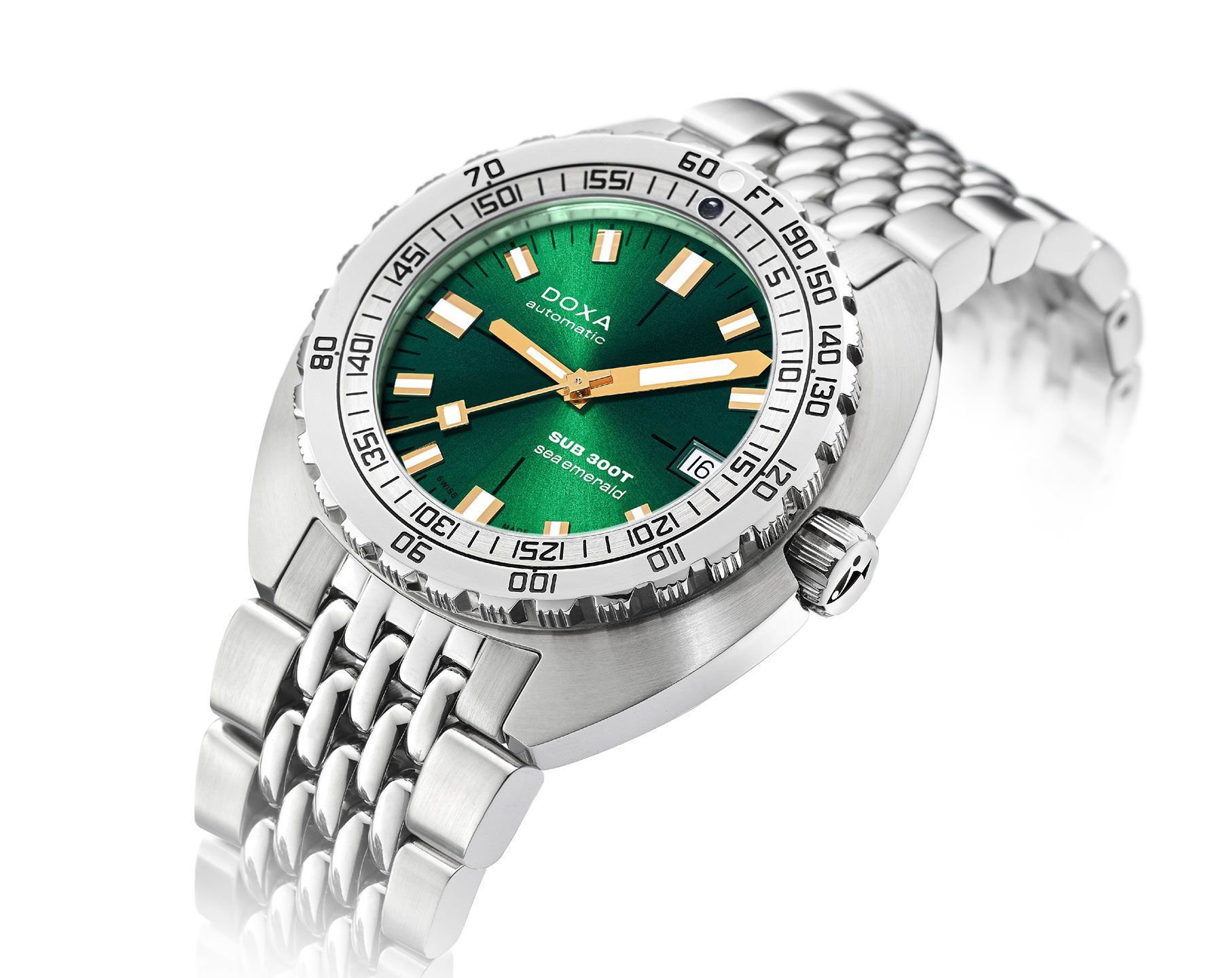 Doxa SUB 300T Sea Emerald Green Dial 42.50 mm Automatic Watch For Men - 4