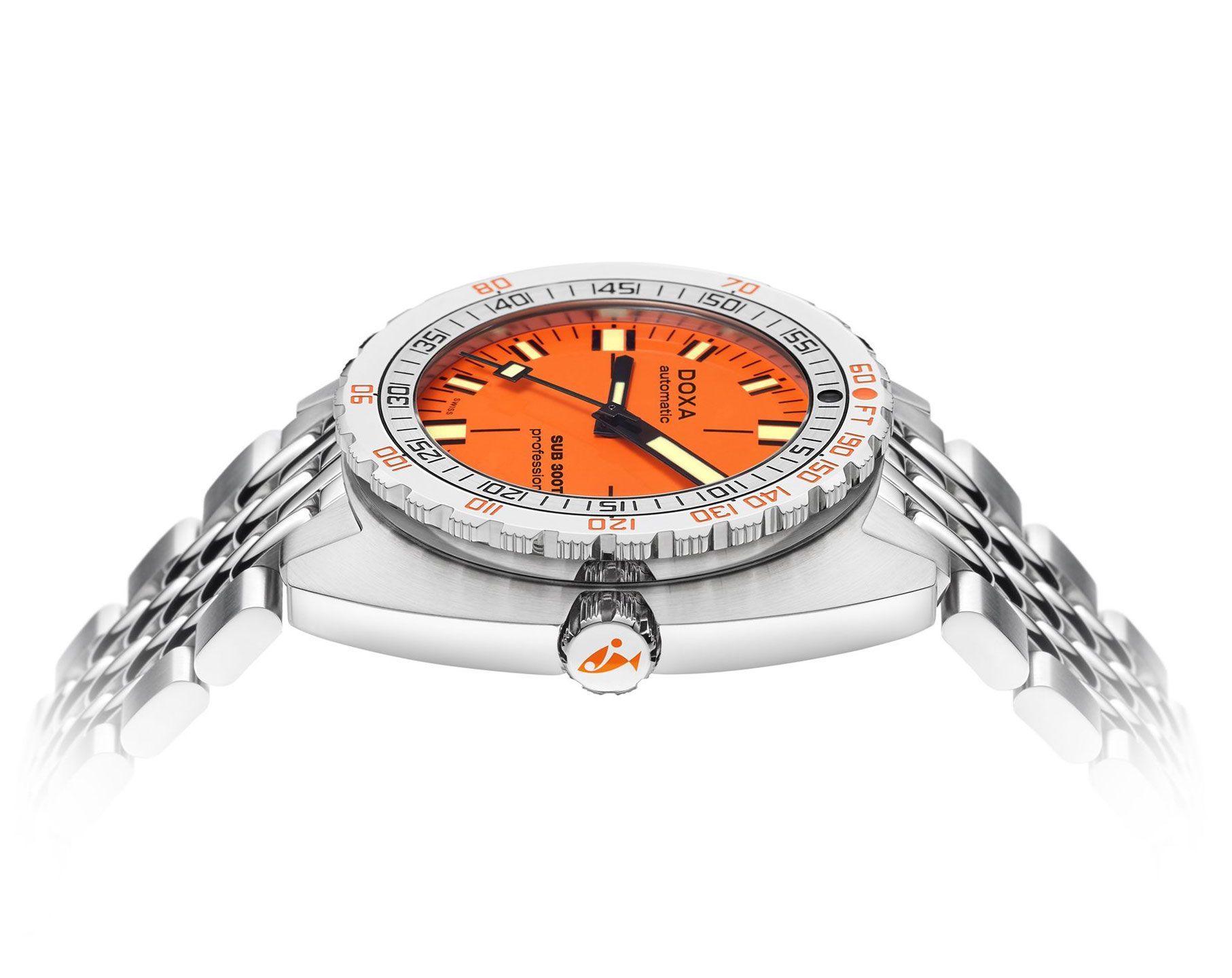 Doxa Professional 42.5 mm Watch in Orange Dial For Men - 3