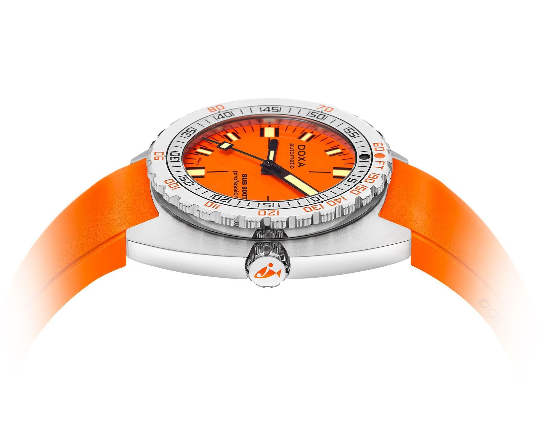 Doxa Professional 42.5 mm Watch in Orange Dial For Men - 4