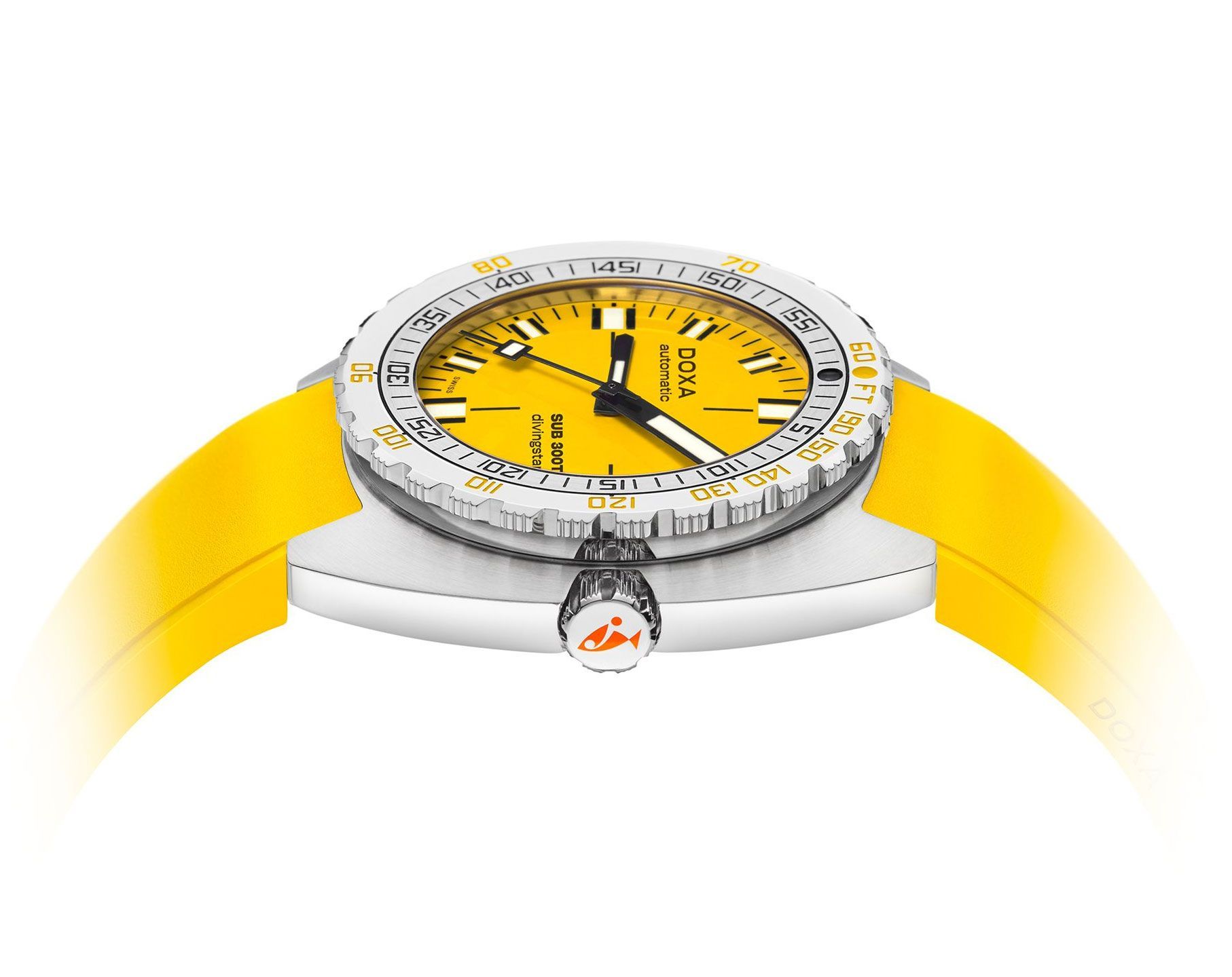 Doxa Divingstar 42.5 mm Watch in Yellow Dial For Men - 3