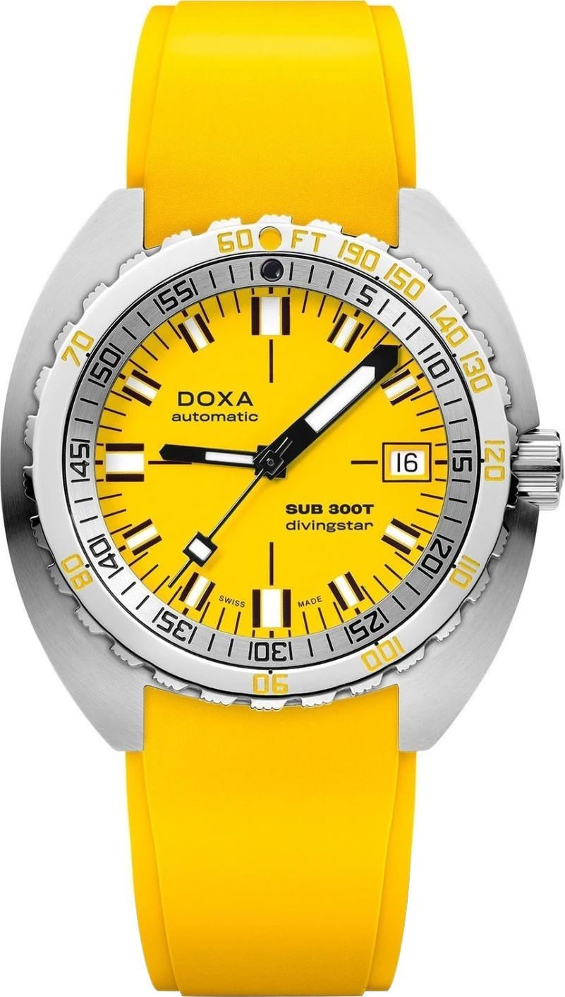 Doxa Divingstar 42.5 mm Watch in Yellow Dial For Men - 1