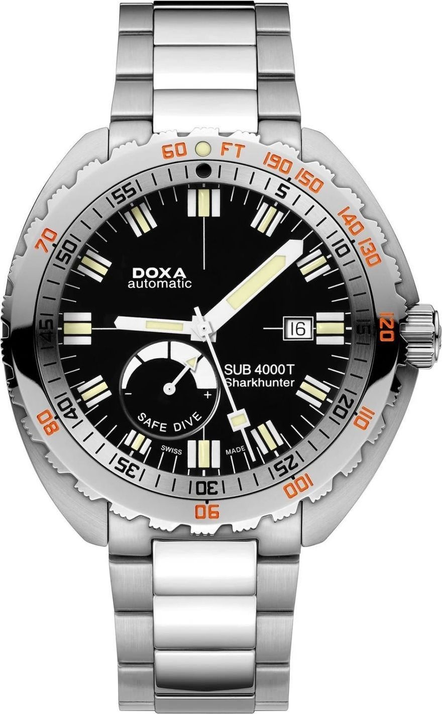Doxa SUB 4000T Sharkhunter Black Dial 47.5 mm Automatic Watch For Men - 1