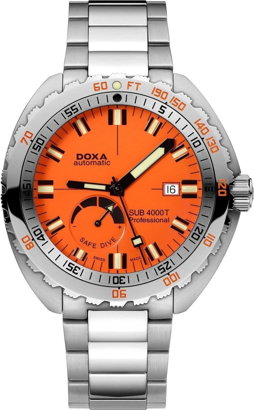 Doxa SUB 4000T Professional Orange Dial 47.5 mm Automatic Watch For Men - 1