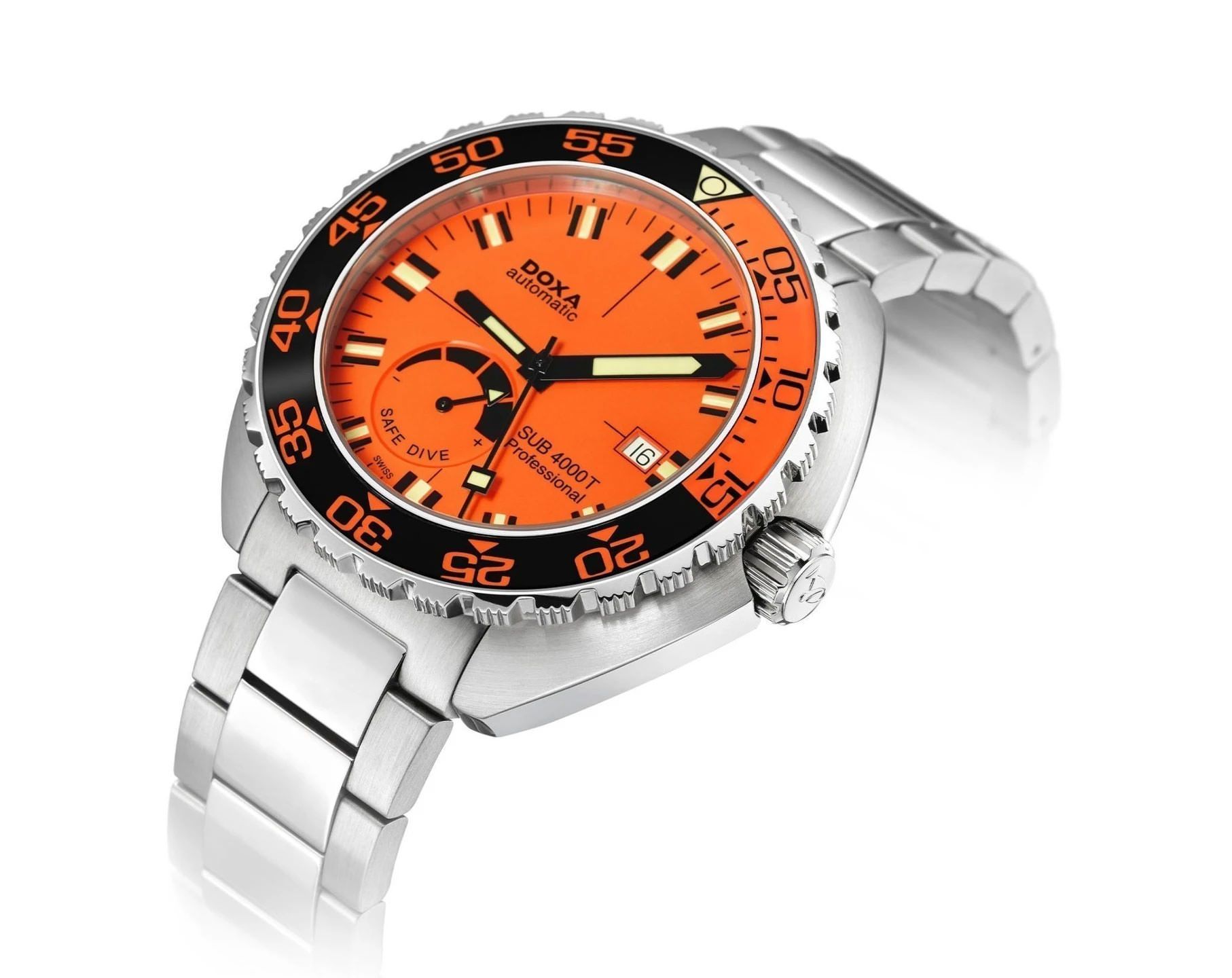 Doxa SUB 4000T Professional Sapphire Bezel Orange Dial 47.5 mm Automatic Watch For Men - 2