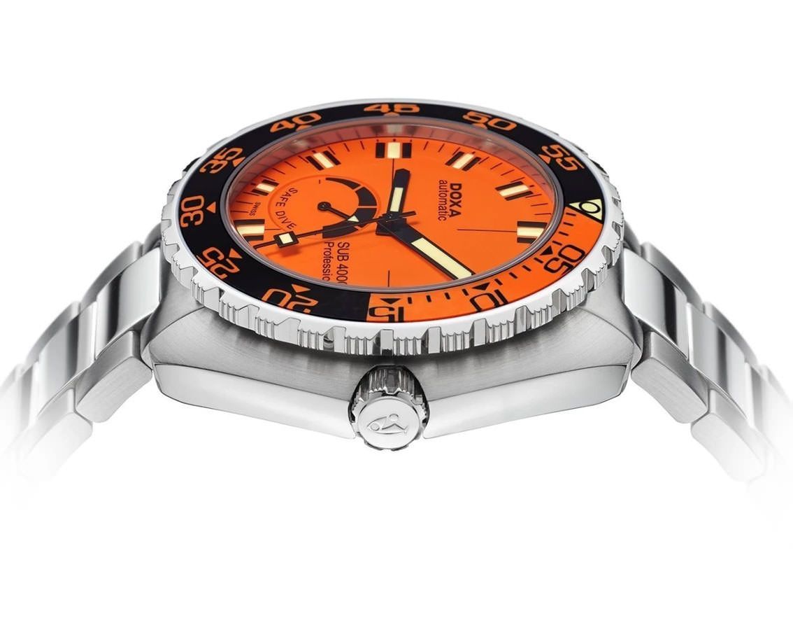 Doxa SUB 4000T Professional Sapphire Bezel Orange Dial 47.5 mm Automatic Watch For Men - 3