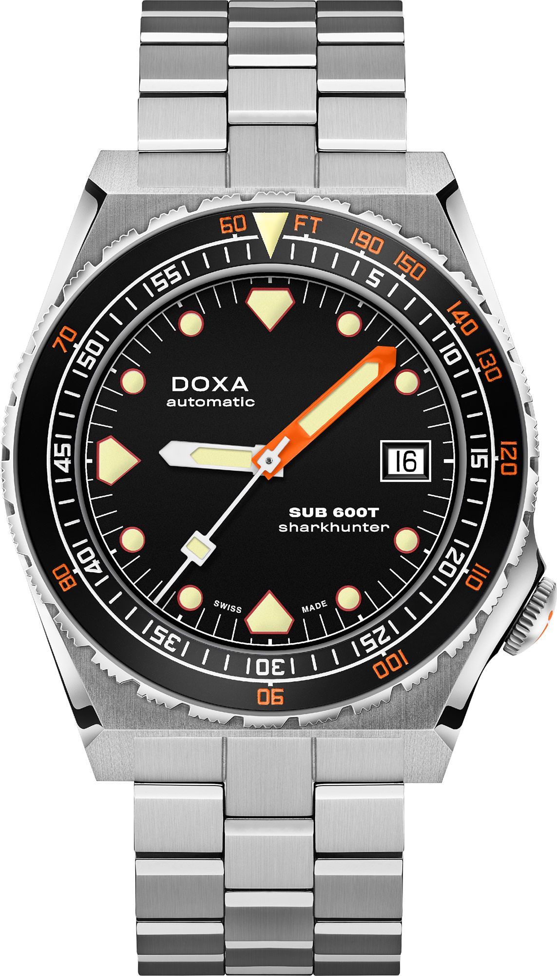 Doxa SUB 600T Sharkhunter Black Dial 40 mm Automatic Watch For Men - 1