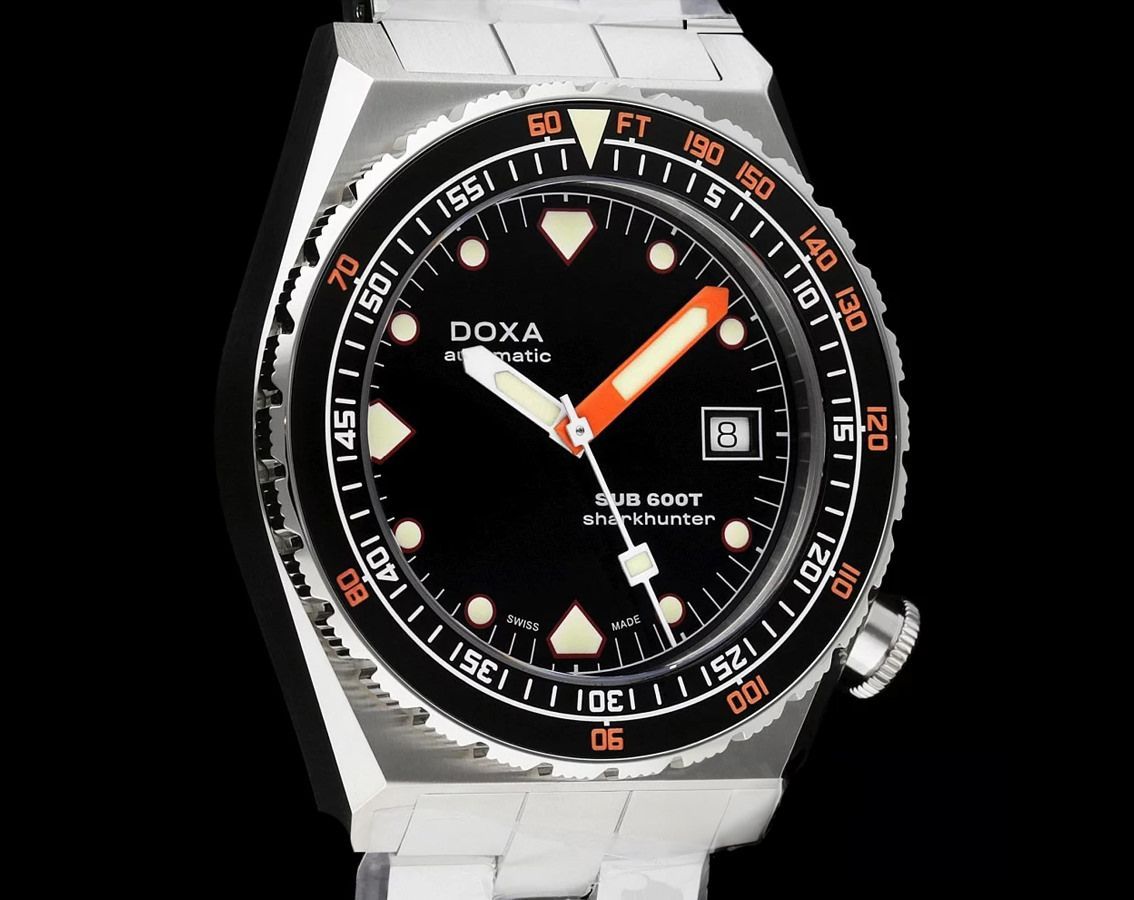 Doxa SUB 600T Sharkhunter Black Dial 40 mm Automatic Watch For Men - 4