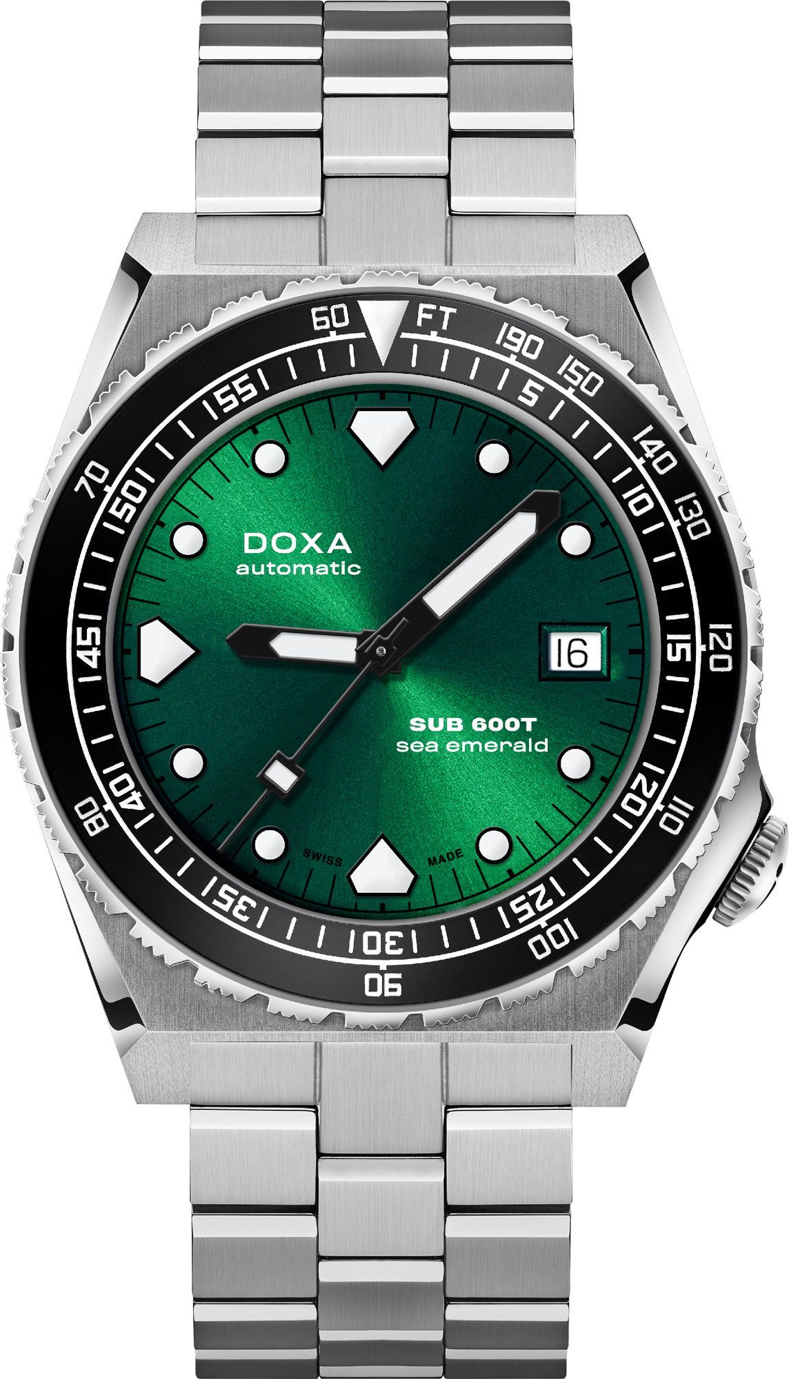 Doxa SUB 600T Sea Emerald Green Dial 40 mm Automatic Watch For Men - 1
