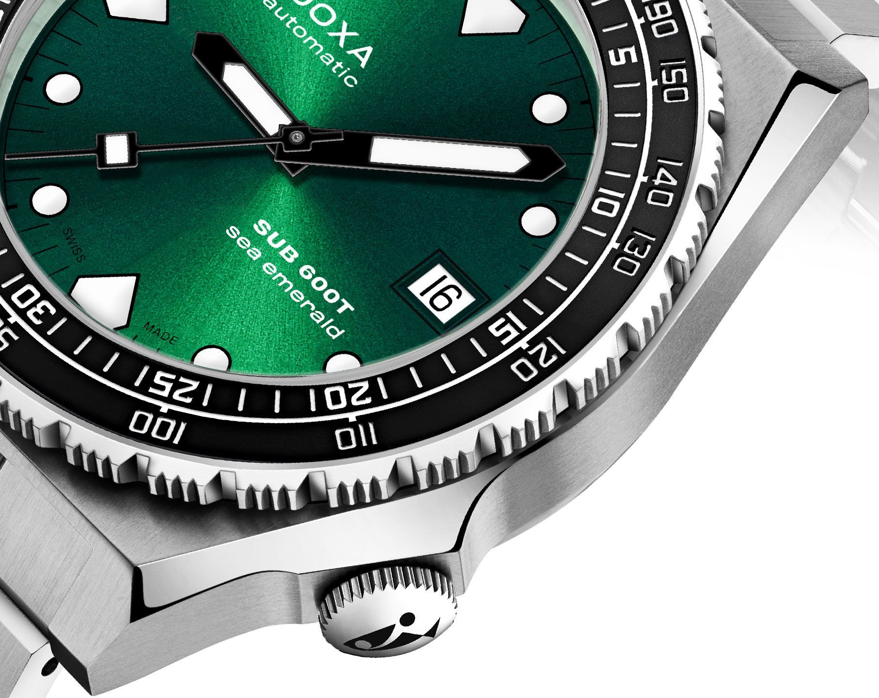 Doxa SUB 600T Sea Emerald Green Dial 40 mm Automatic Watch For Men - 2