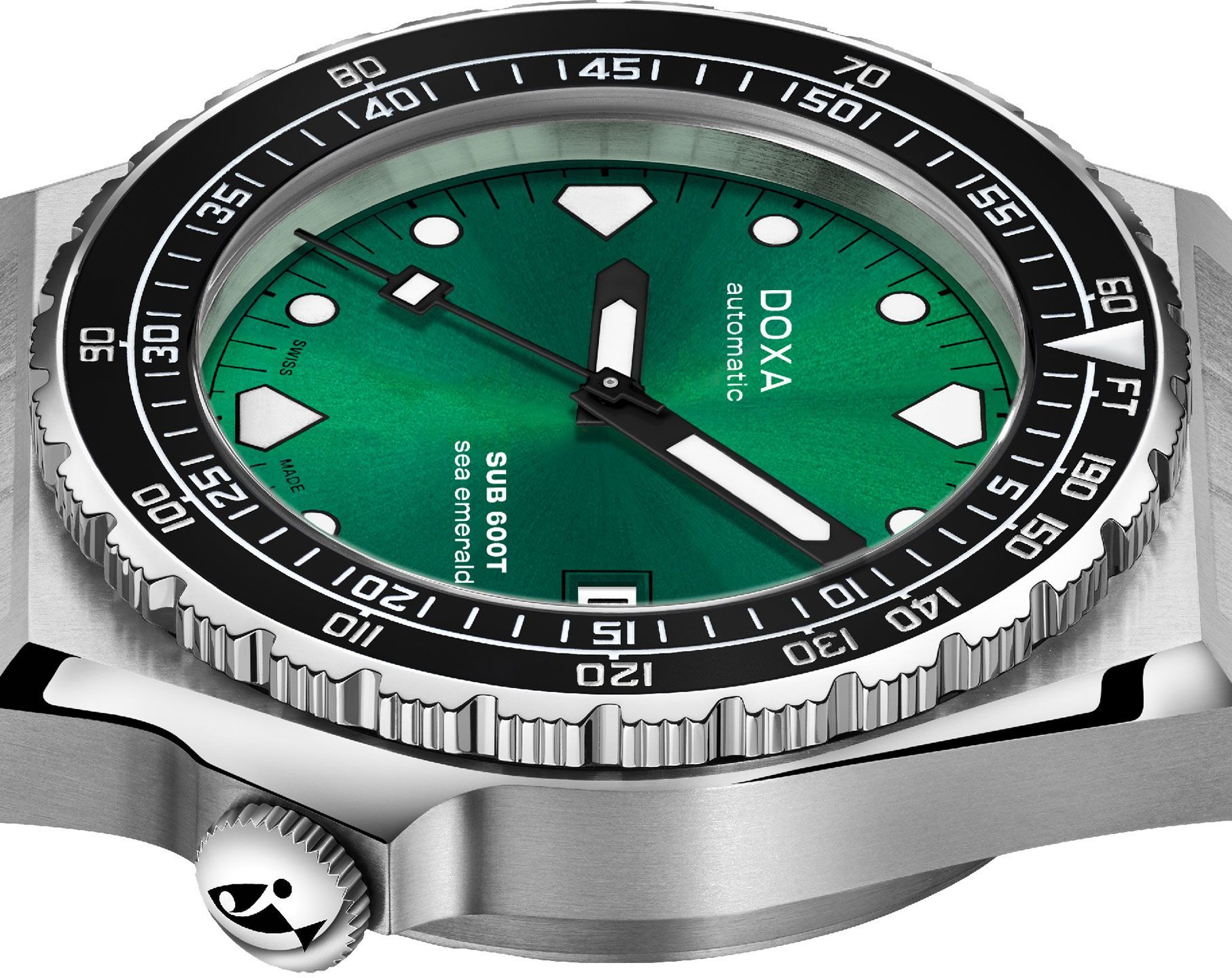 Doxa SUB 600T Sea Emerald Green Dial 40 mm Automatic Watch For Men - 3